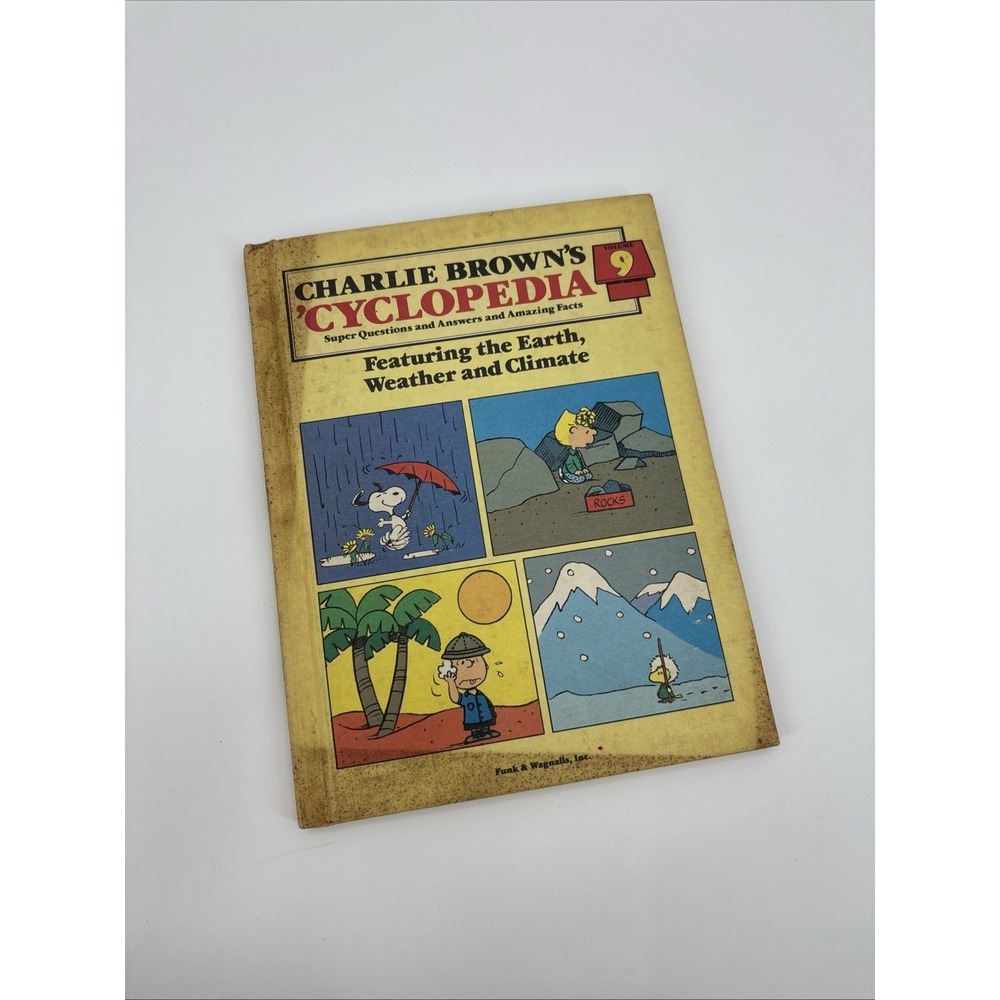 Charlie Browns Cyclopedia Vol 9 Earth‎ Weather Hardcover Peanuts Book 1980